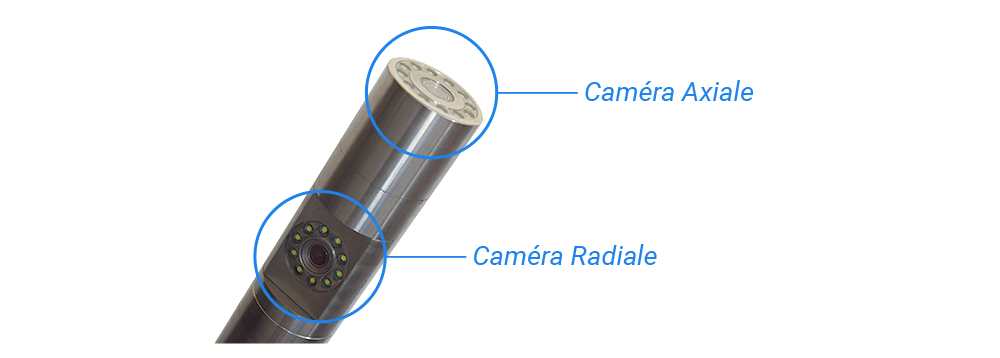 Caméra à double visée - Caméra de forage